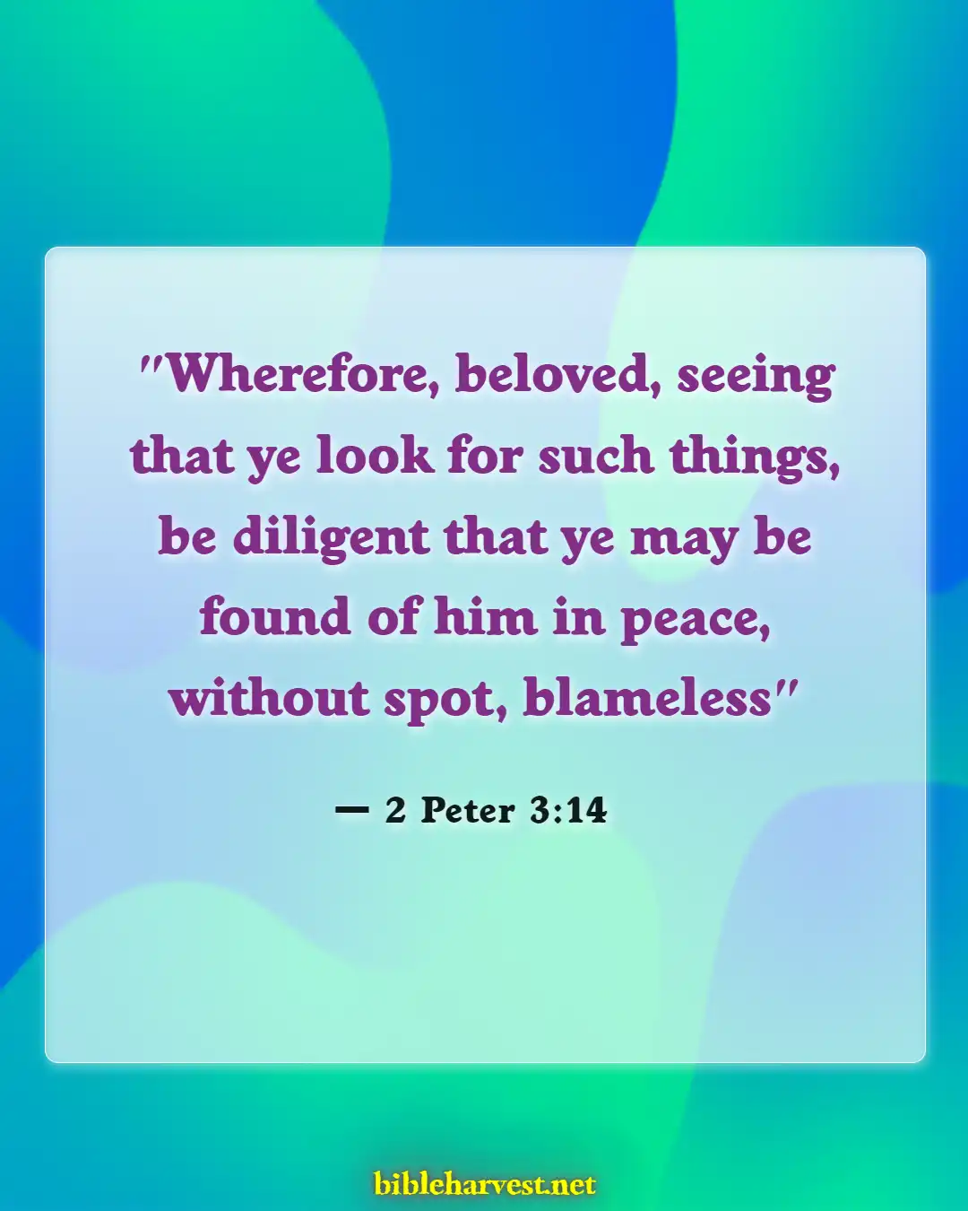 Bible Verses About Rapture (2 Peter 3:14)