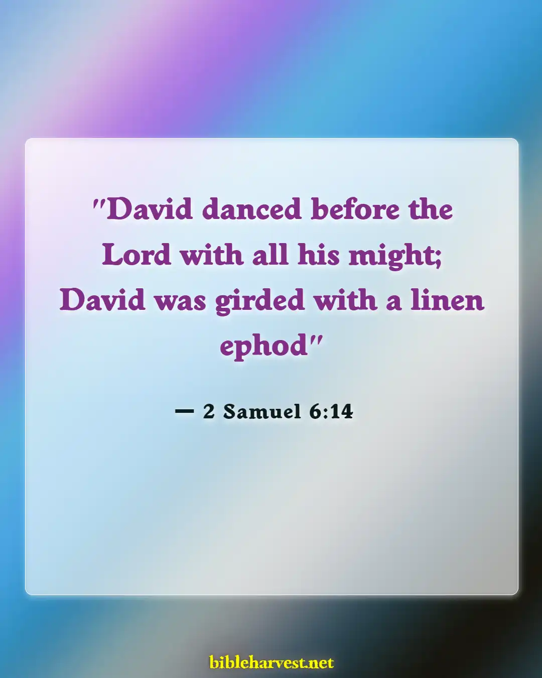 Bible Verses About Excitement (2 Samuel 6:14)