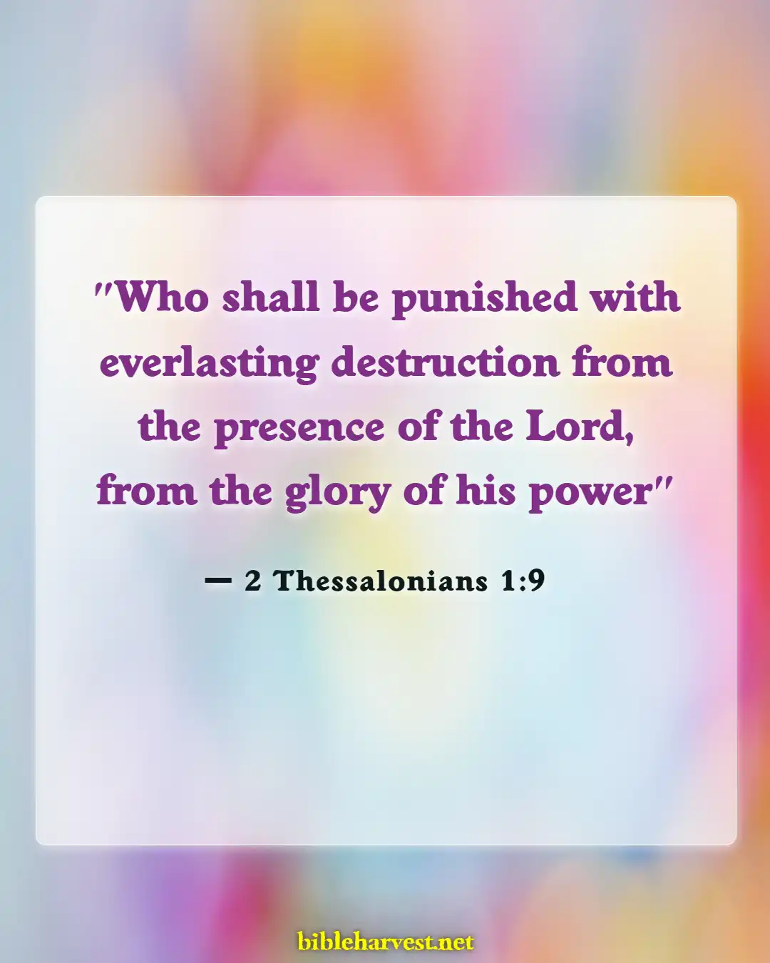 Bible Verses About Eternal Death (2 Thessalonians 1:9)