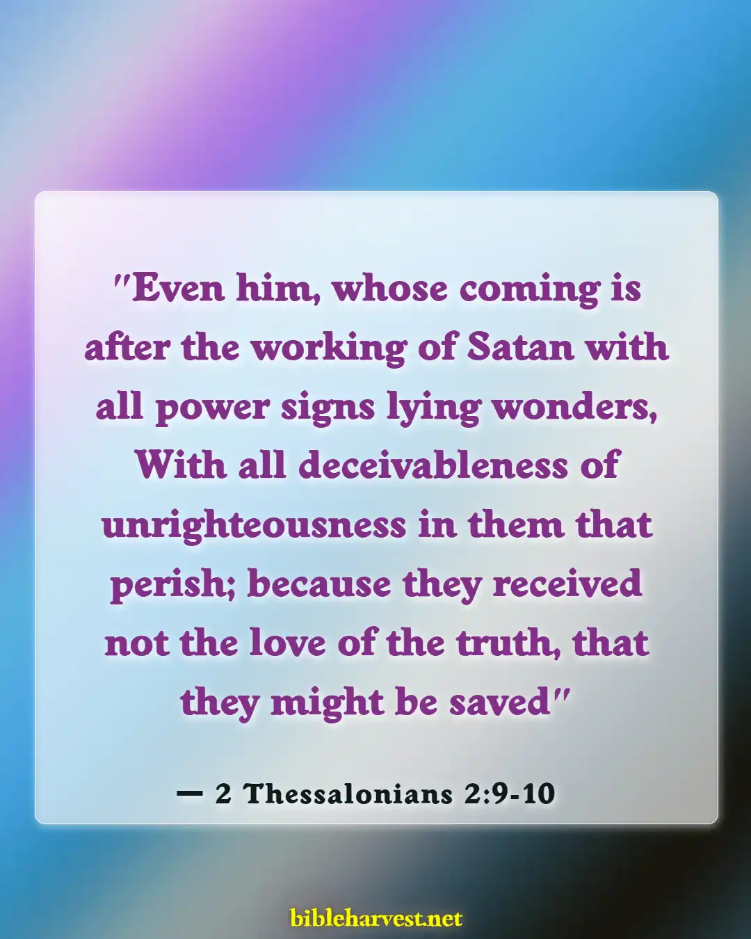 Bible Verses About Antichrist (2 Thessalonians 2:9-10)