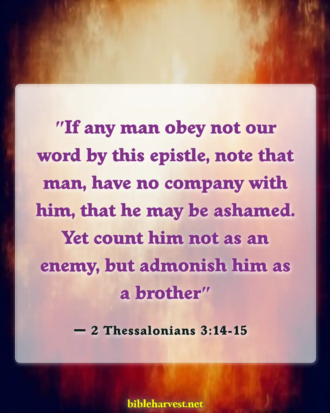 Bible Verses About Toxic People (2 Thessalonians 3:14-15)