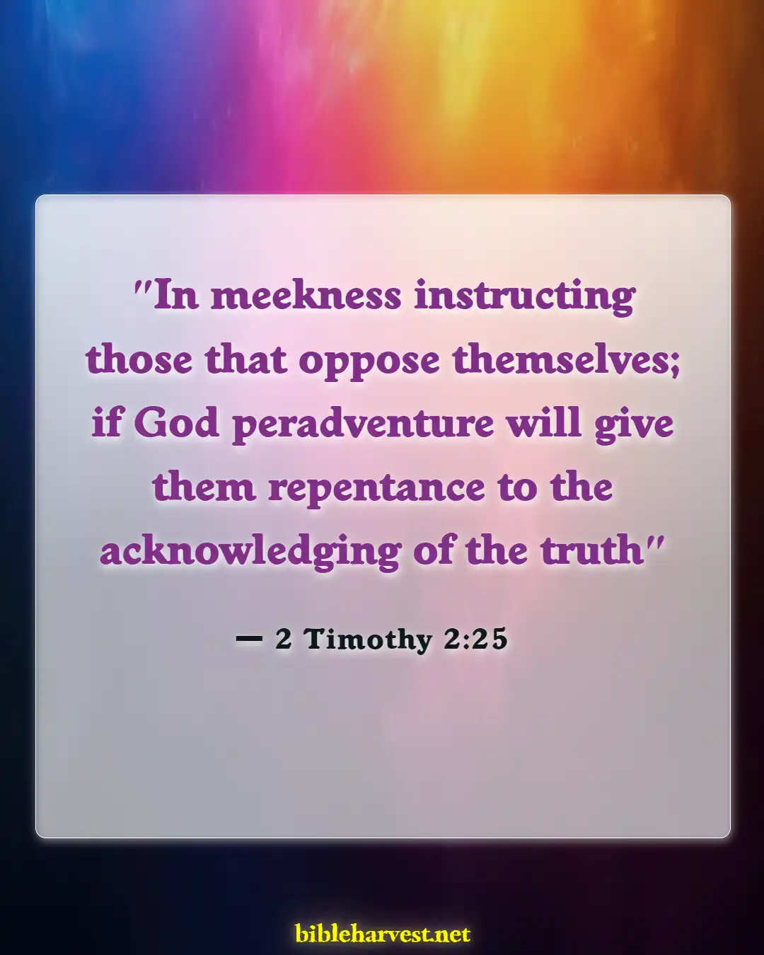 Bible Verses About Teaching Children (2 Timothy 2:25)