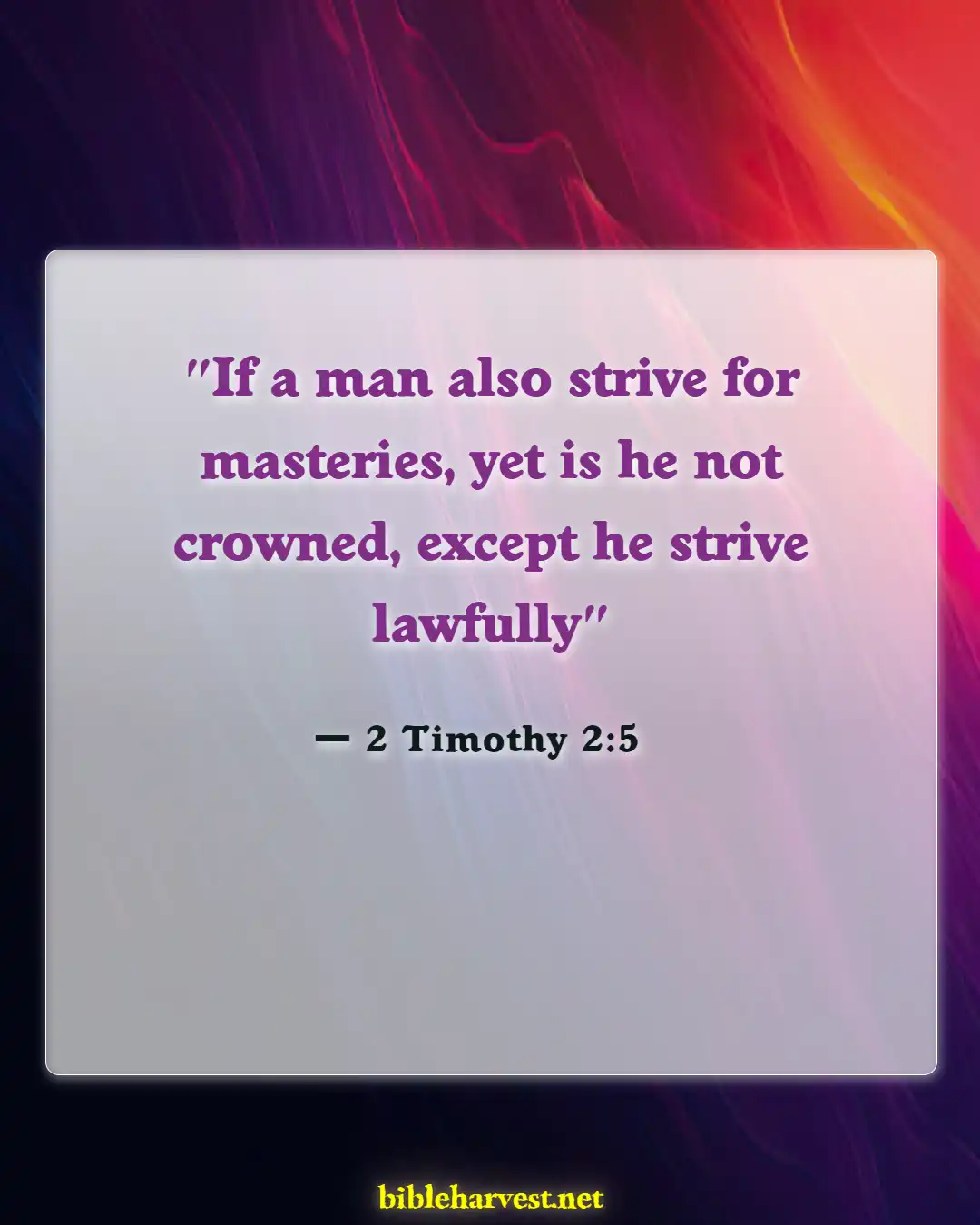 Bible Verses About Running The Race (2 Timothy 2:5)