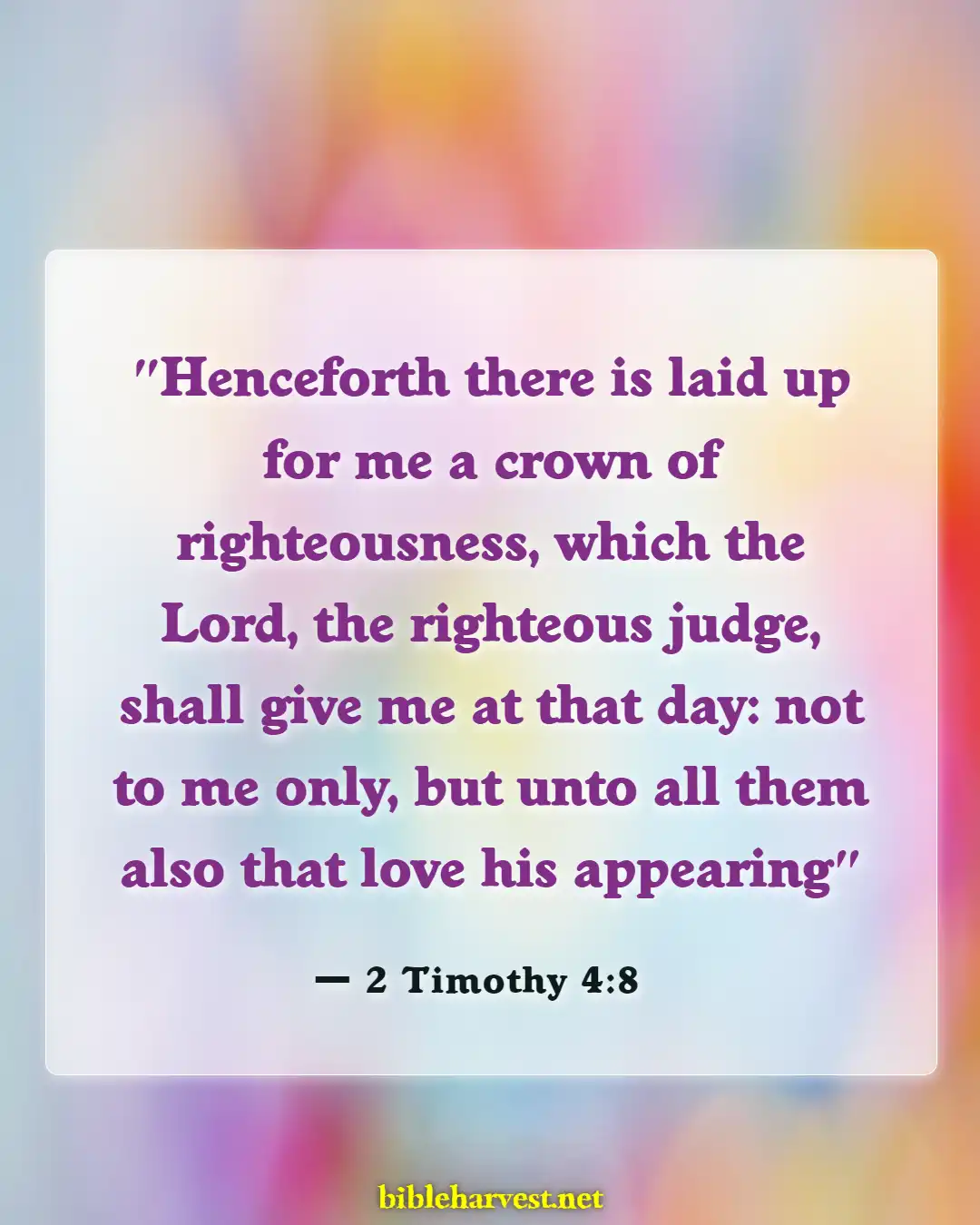 Bible Verses About Running The Race (2 Timothy 4:8)