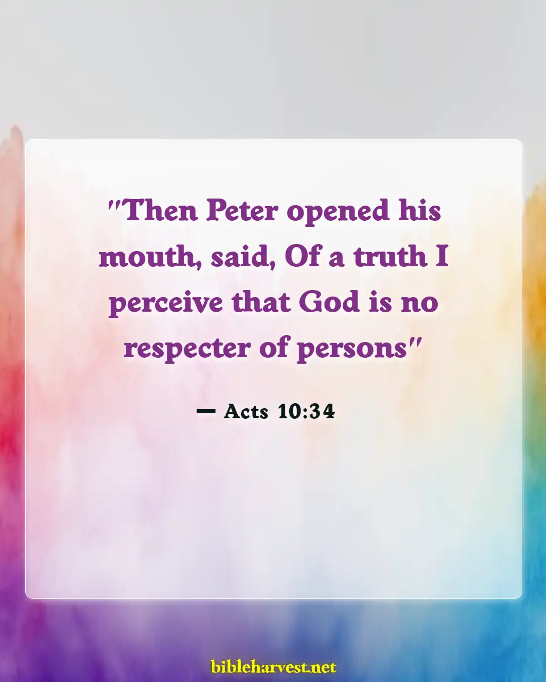 Bible Verses About God Accepting Everyone (Acts 10:34)