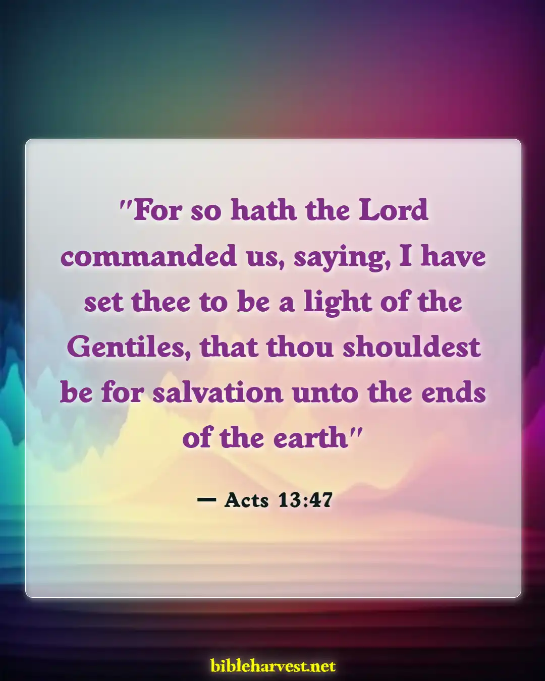 Bible Verses About Sharing Your Faith (Acts 13:47)