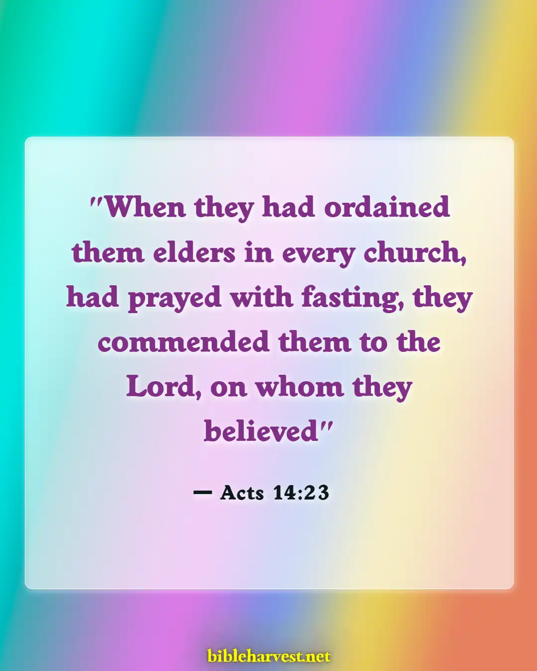 Bible Verses About Temptations (Acts 14:23)