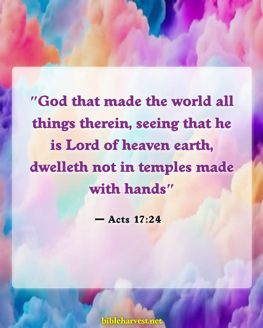 Bible Verses About God's Beautiful Creation (Acts 17:24)