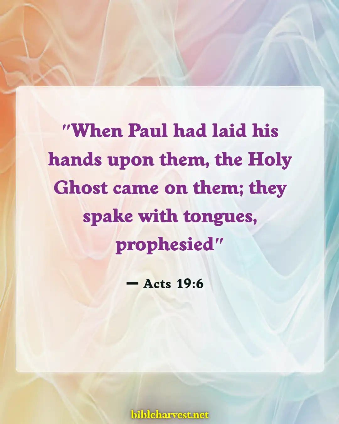 Bible Verses About Confirmations (Acts 19:6)