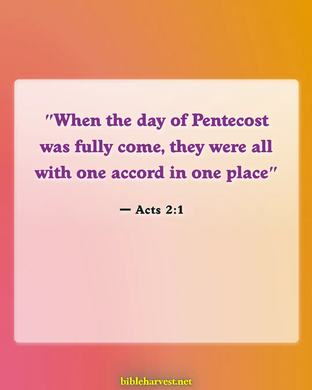 Bible Verses About Speaking In Tongues (Acts 2:1)