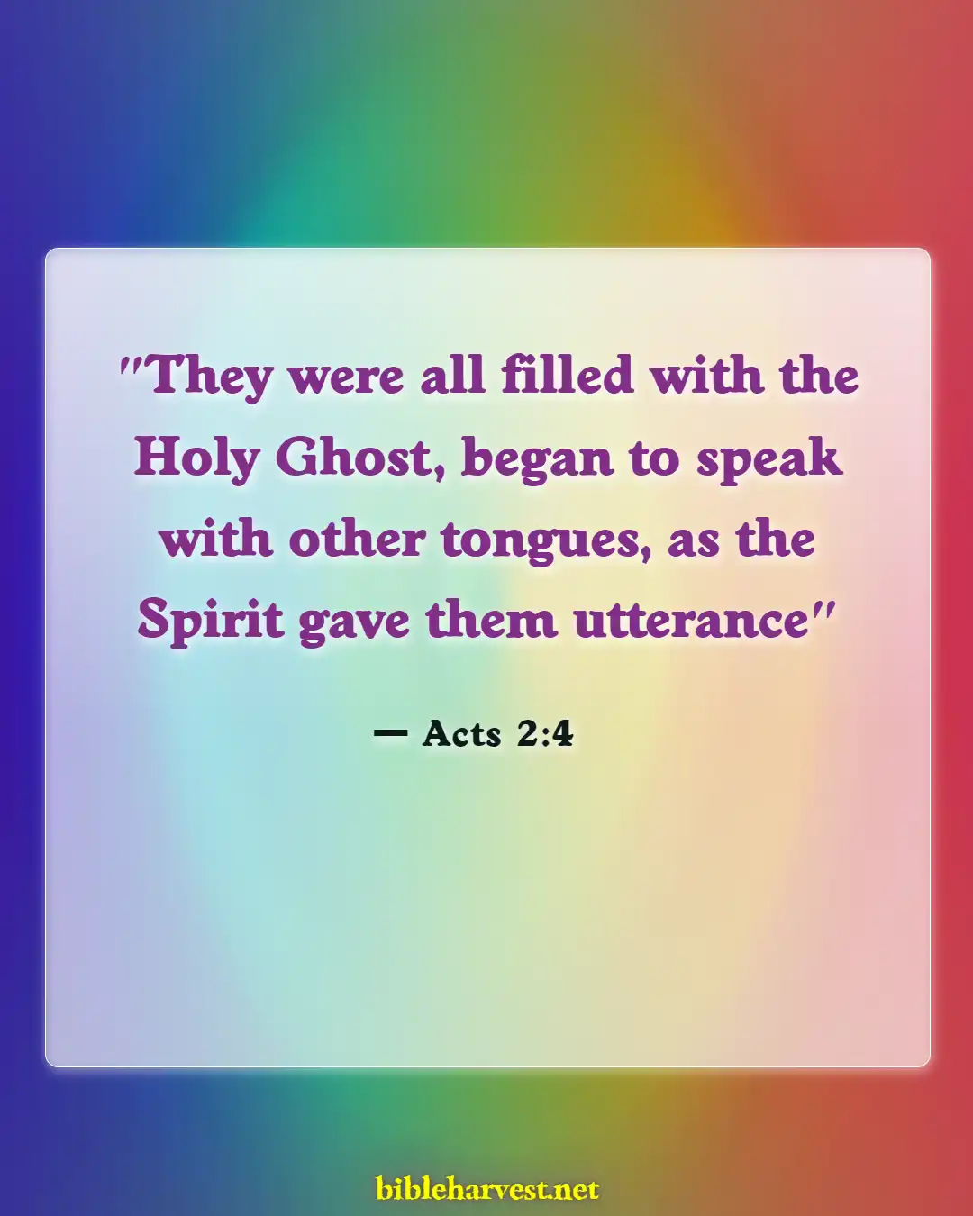 Bible Verses About Speaking In Tongues (Acts 2:4)