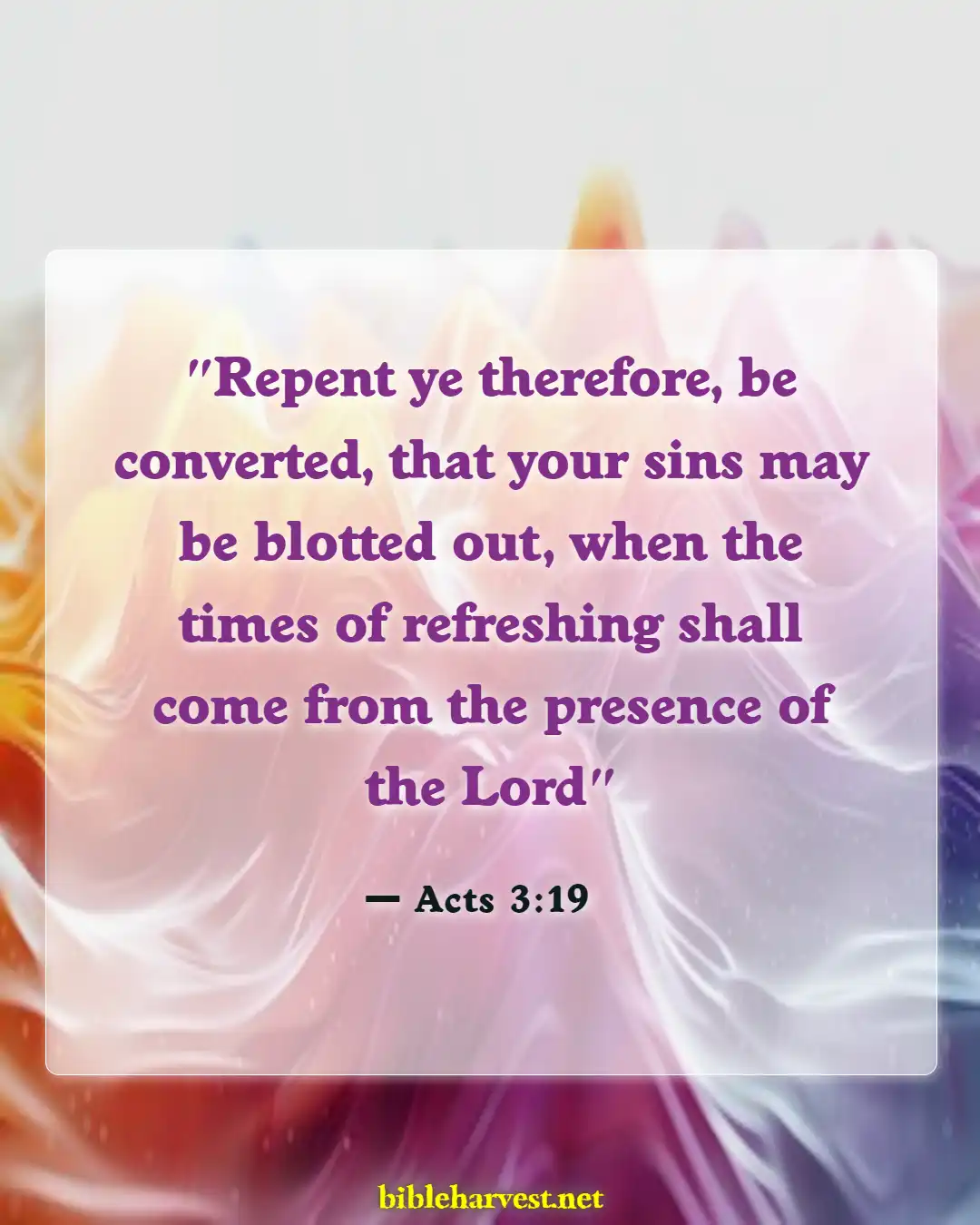 Bible Verses About Confessing Sins (Acts 3:19)