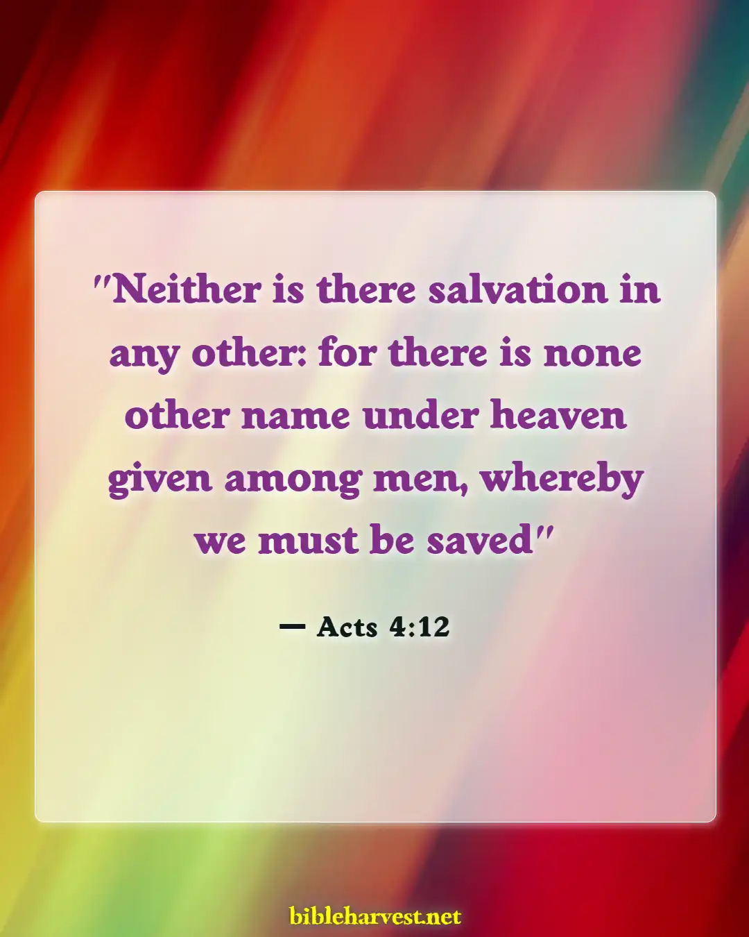 Bible Verses About Going To Heaven (Acts 4:12)