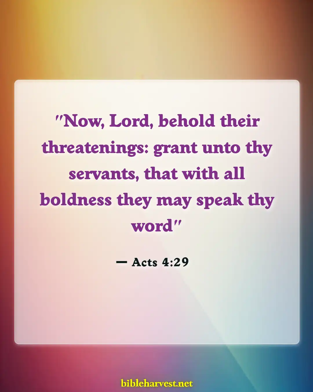 Bible Verses About Boldness (Acts 4:29)