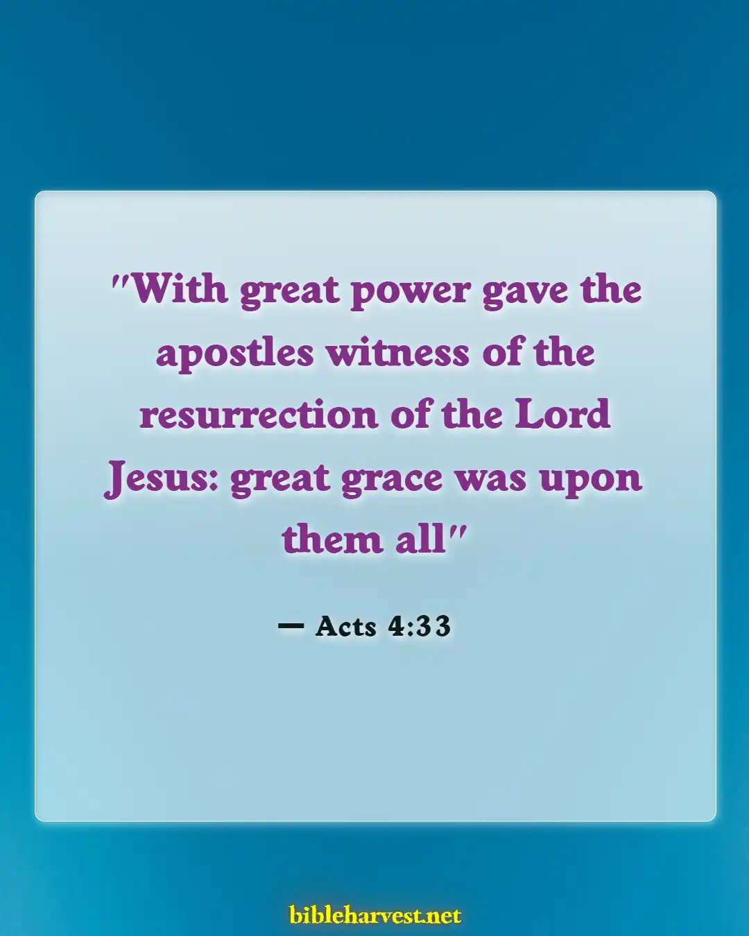 Bible Verses About Testimony (Acts 4:33)