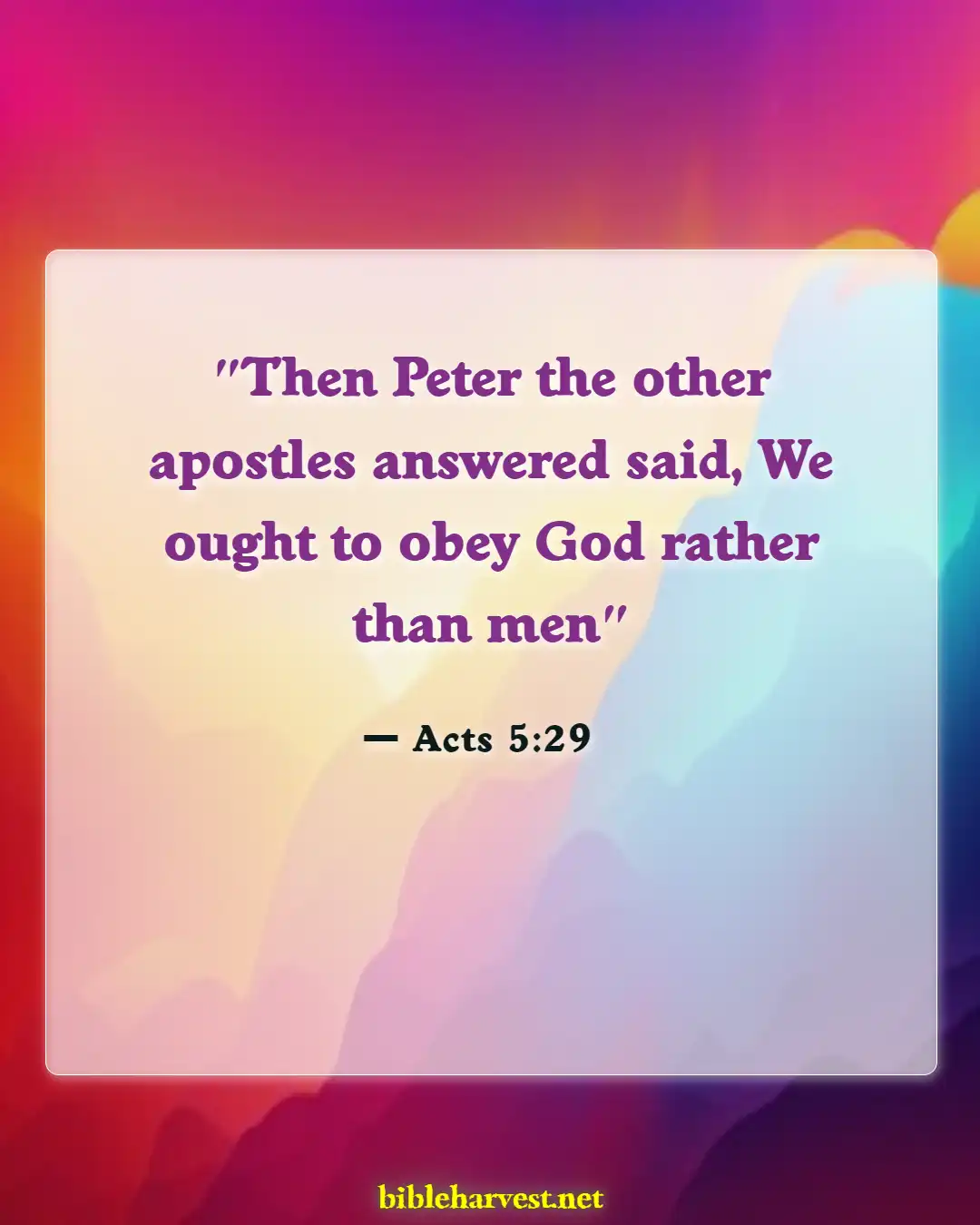 Bible Verses About Doing The Right Thing (Acts 5:29)