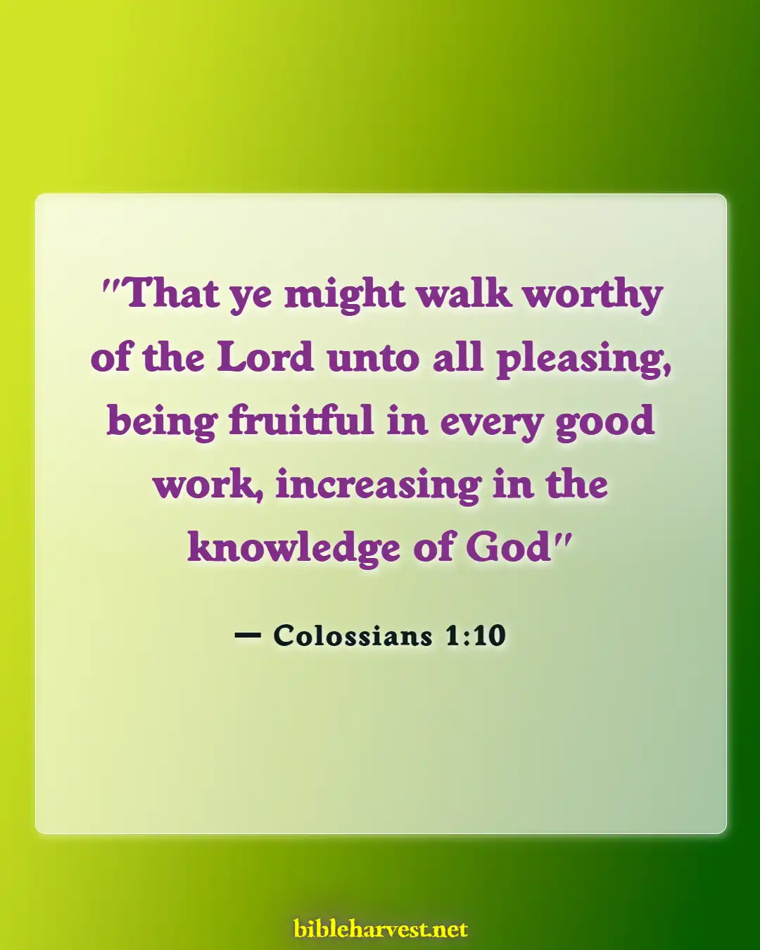 Bible Verses About Bearing Fruit (Colossians 1:10)