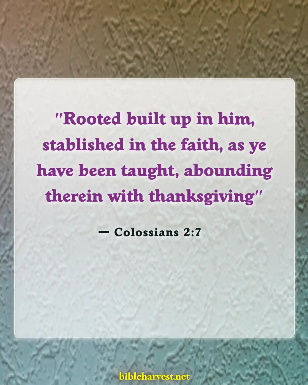 Bible Verses About Consistency (Colossians 2:7)