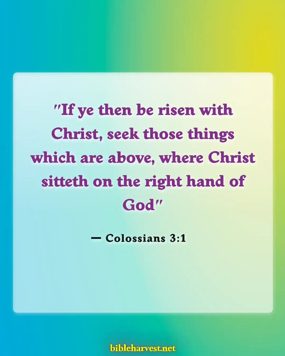 Bible Verses About Seeking God (Colossians 3:1)