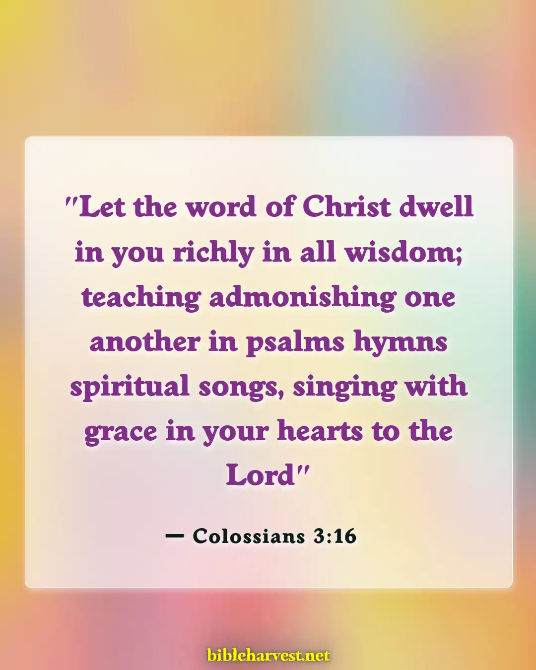 Bible Verses About Family (Colossians 3:16)