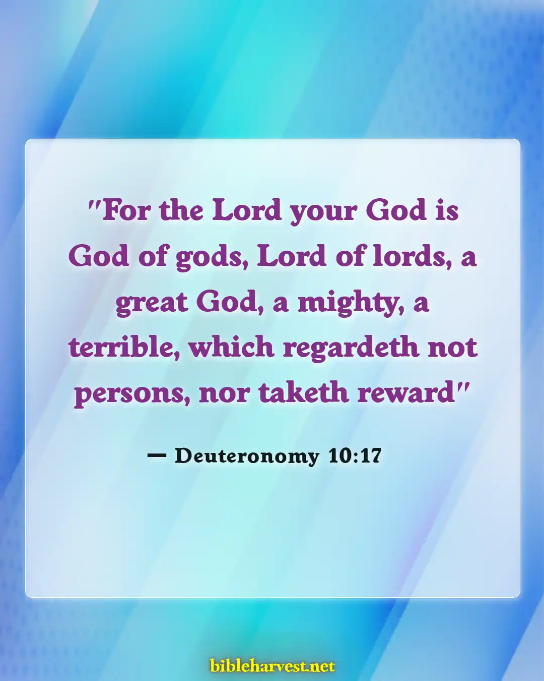 Bible Verses About Awesome God (Deuteronomy 10:17)