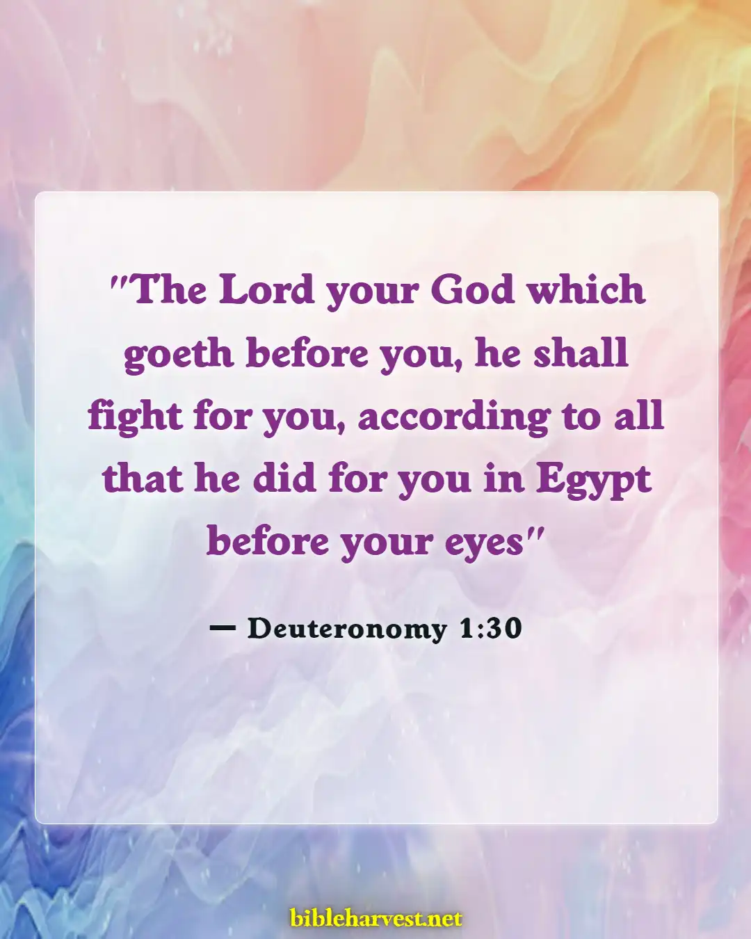Bible Verses About God Is A Mighty Warrior (Deuteronomy 1:30)
