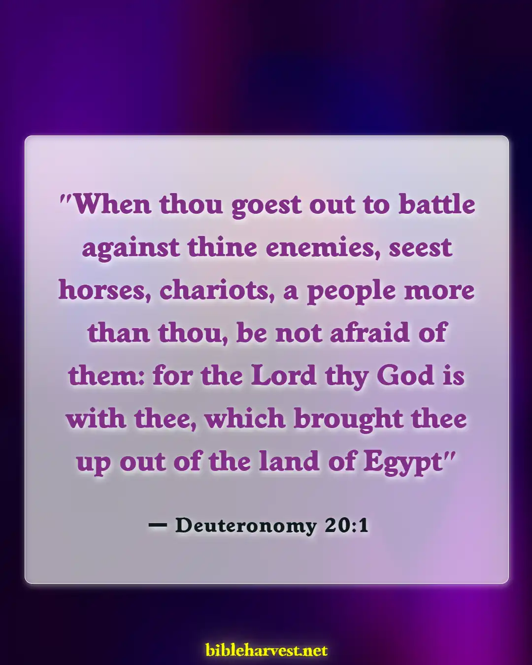 Bible Verses About Fighting Back (Deuteronomy 20:1)