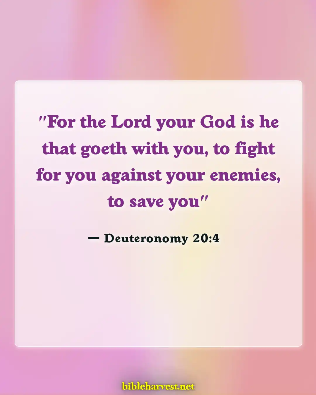 Bible Verses About Enemies Defeated (Deuteronomy 20:4)