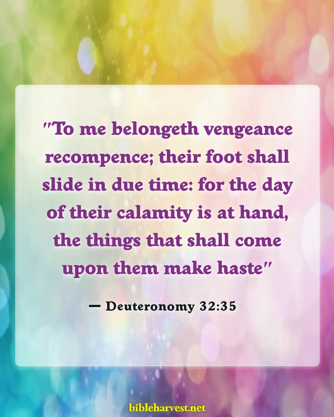 Bible Verses About Punishment (Deuteronomy 32:35)