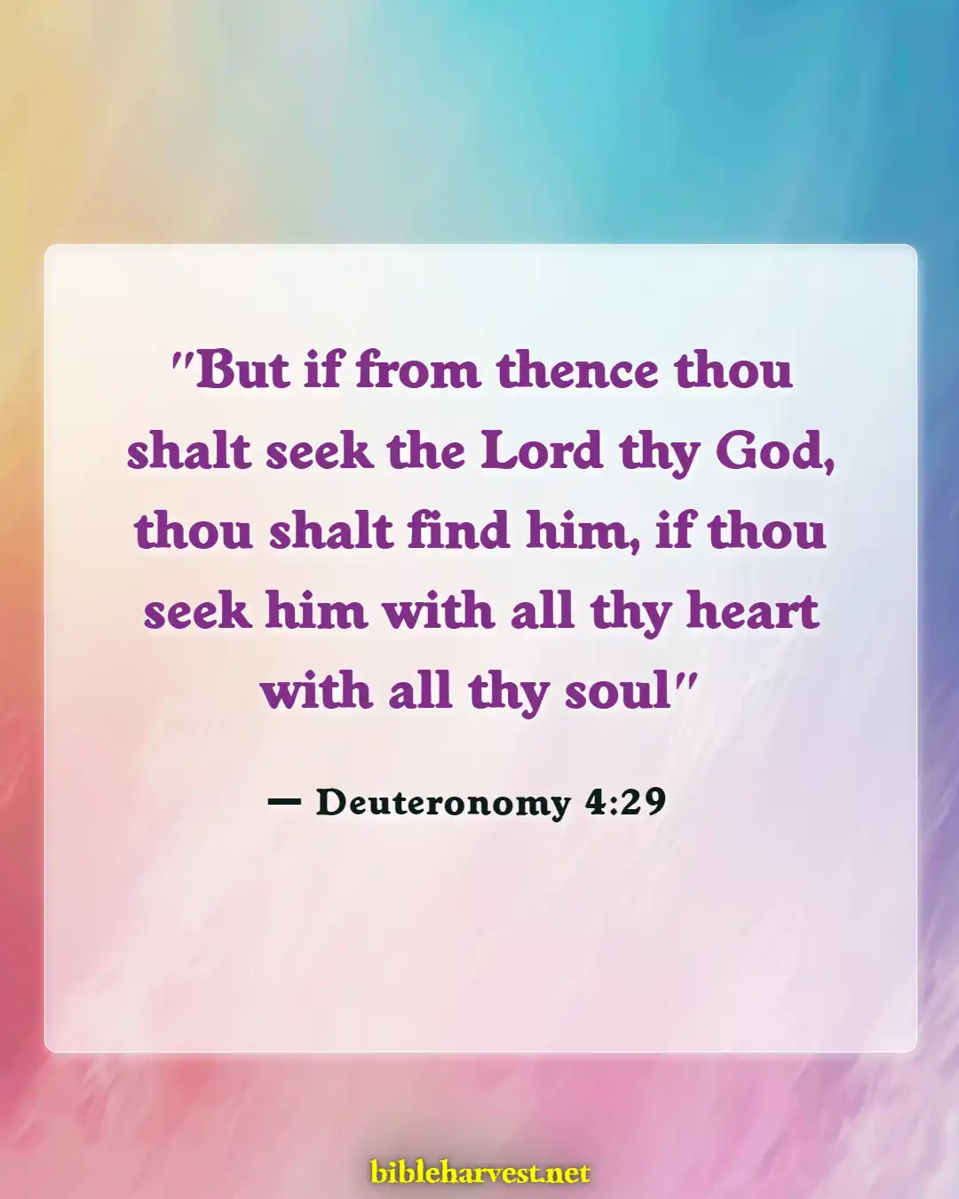 Bible Verses About Seeking God (Deuteronomy 4:29)