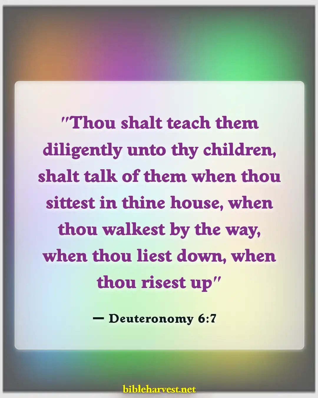 Bible Verses About Teaching Children (Deuteronomy 6:7)