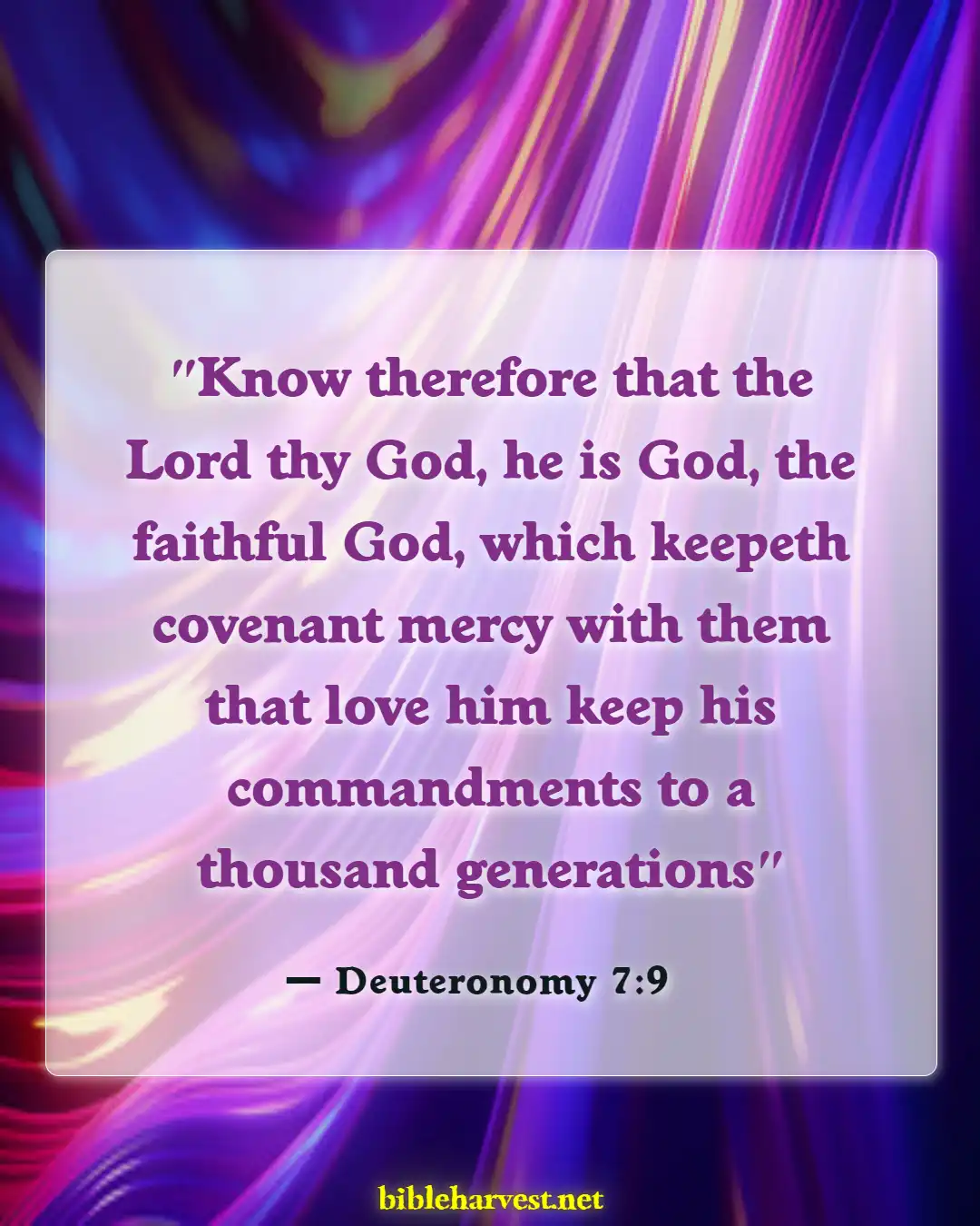 Bible Verses About God Is Good All The Times (Deuteronomy 7:9)