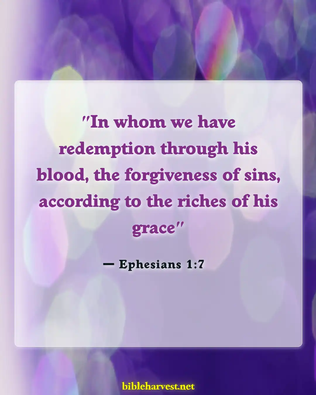 Bible Verses About Only God Can Forgive Sins (Ephesians 1:7)