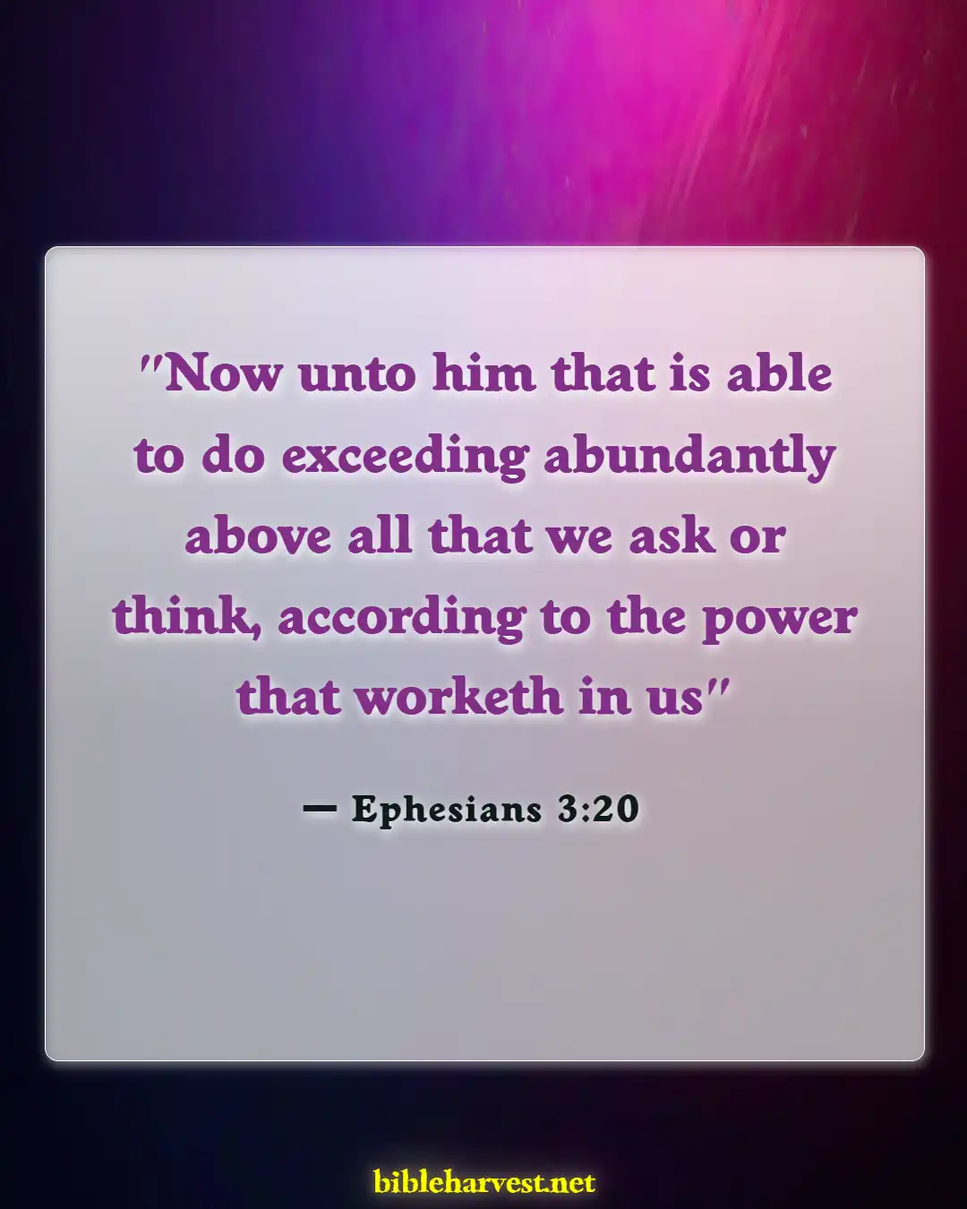 Bible Verses About God Can Do Anythings (Ephesians 3:20)