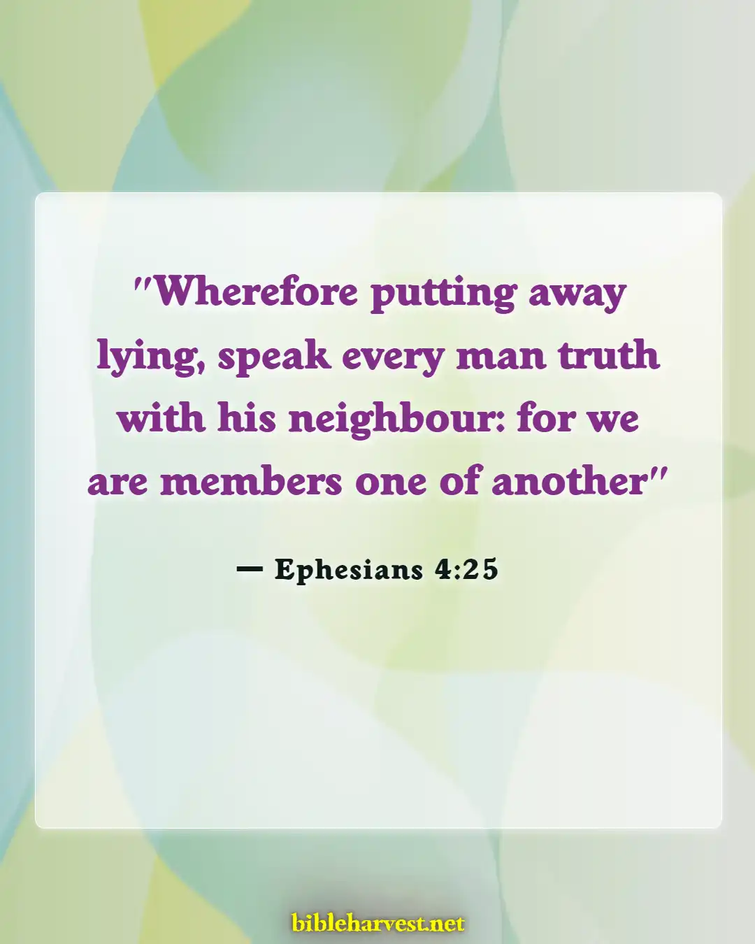 Bible Verses About Honesty (Ephesians 4:25)
