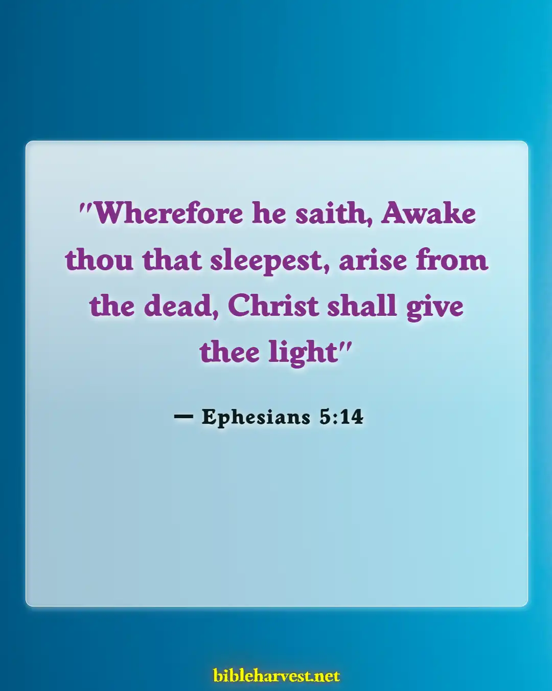 Bible Verses About Revival And Spiritual Awakening (Ephesians 5:14)