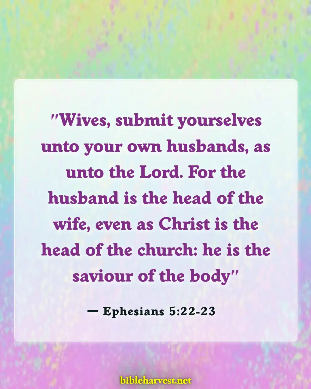 Bible Verses About Virtuous Woman (Ephesians 5:22-23)