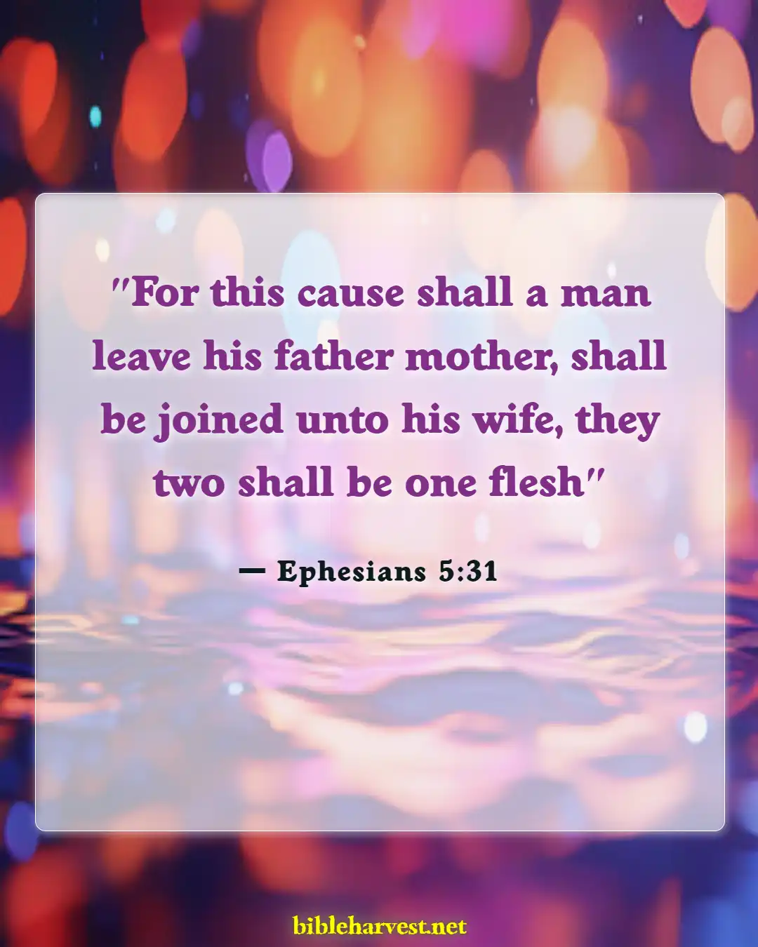 Bible Verses About Mixing Races (Ephesians 5:31)