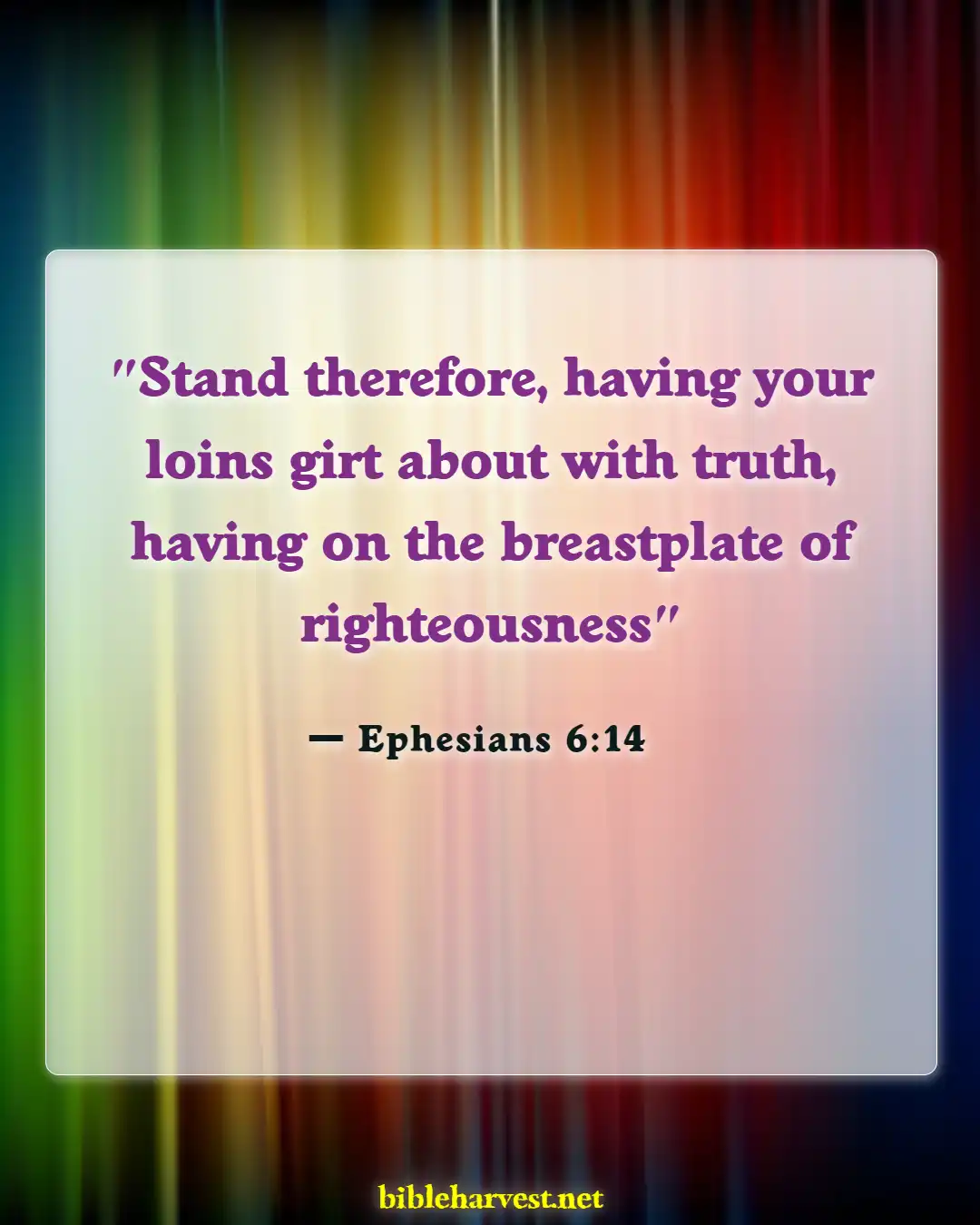 Bible Verses About Soldiers (Ephesians 6:14)