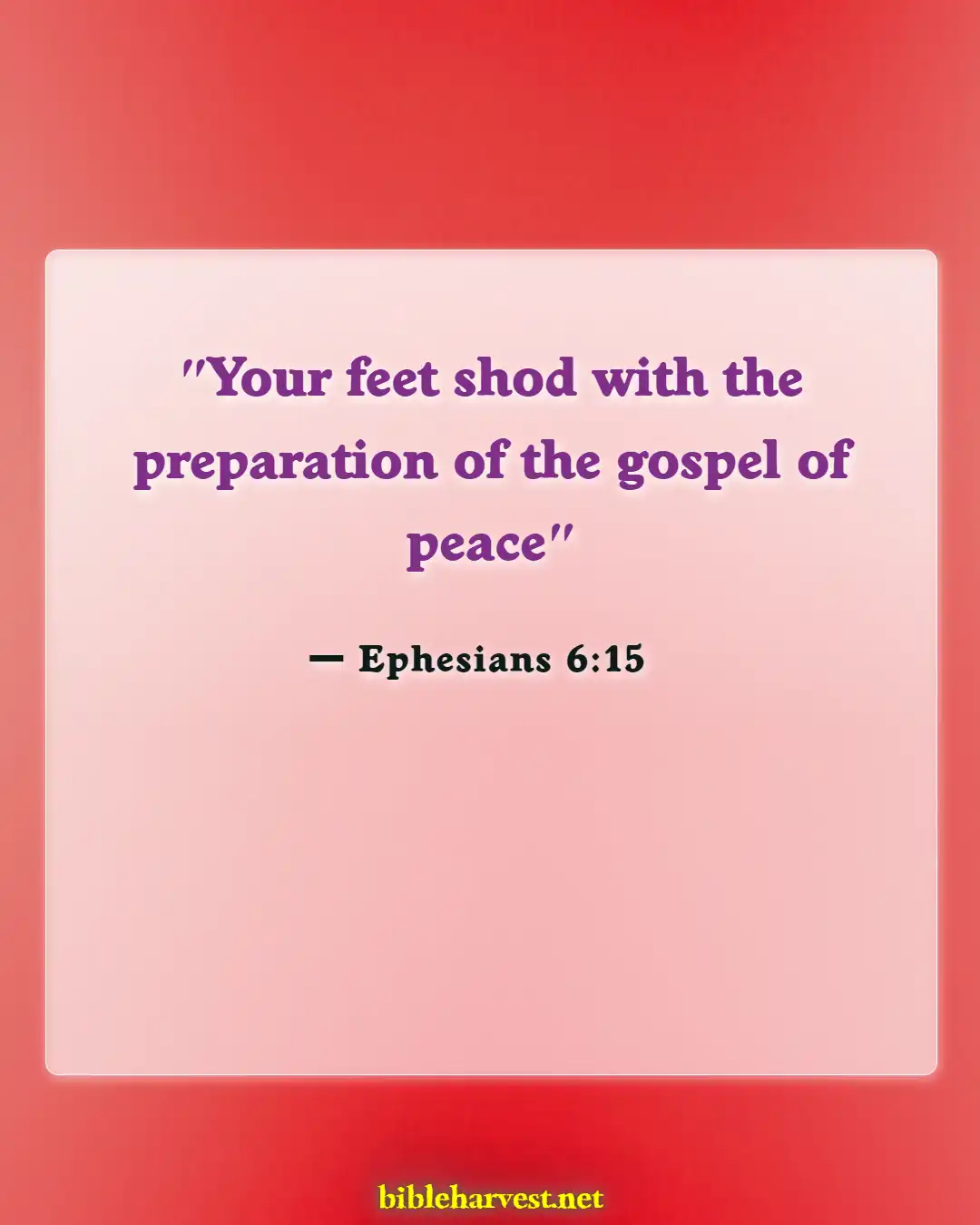 Bible Verses About A Warrior For God (Ephesians 6:15)