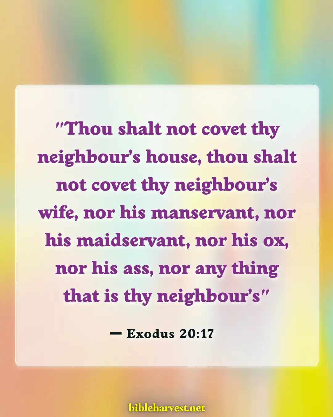 Bible Verses About Guarding Your Eyes And Ears (Exodus 20:17)