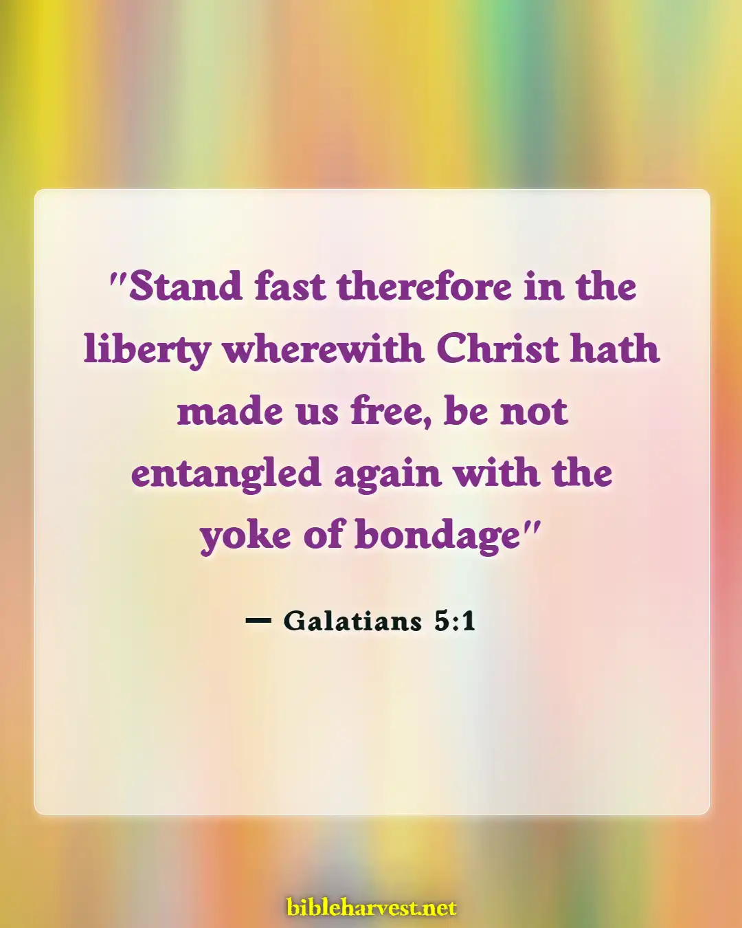 Bible Verses About Redemption (Galatians 5:1)