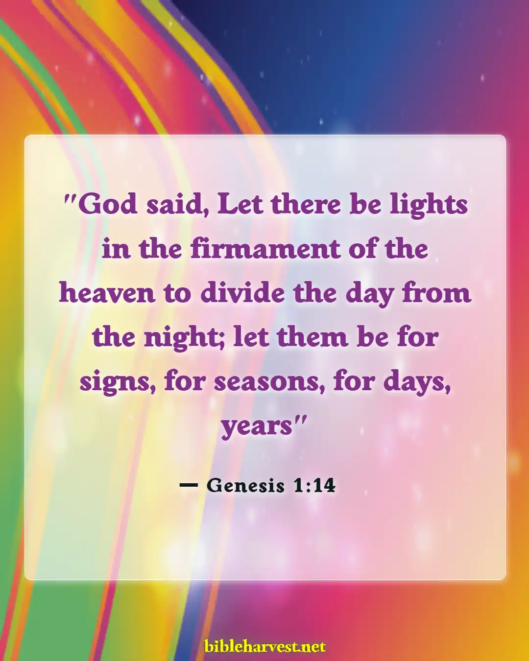 Bible Verses About Thursday (Genesis 1:14)