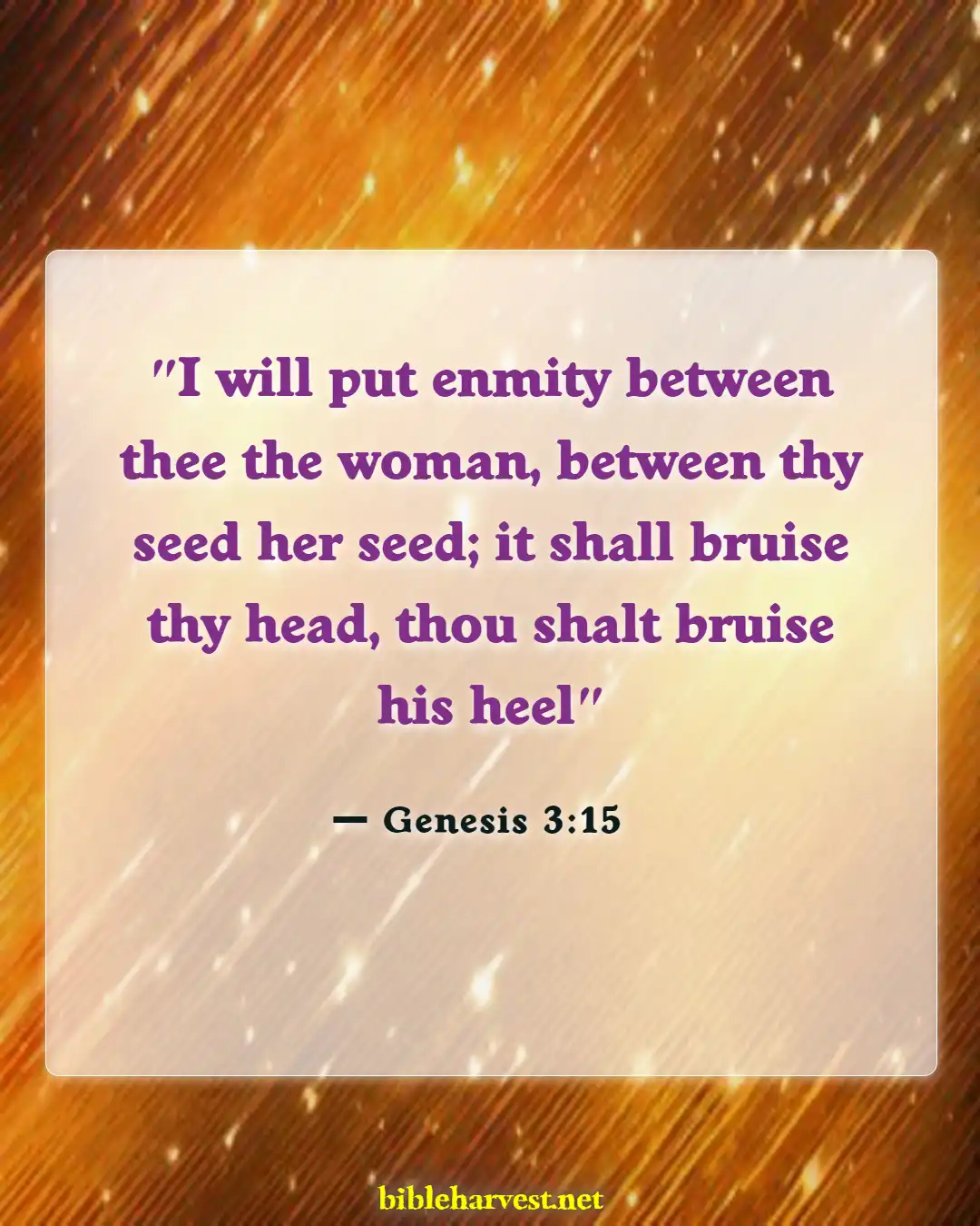 Bible Verses About War Between Good And Evil (Genesis 3:15)