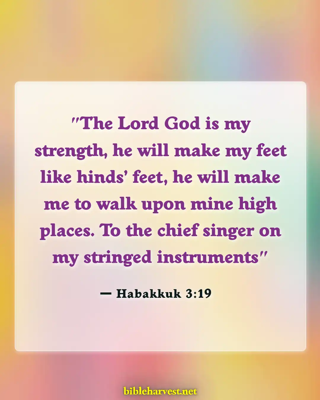 Bible Verses About God Is Good All The Times (Habakkuk 3:19)