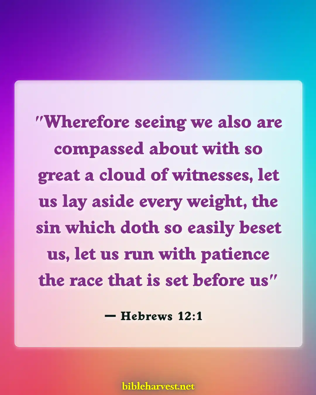 Bible Verses About Idolatry (Hebrews 12:1)