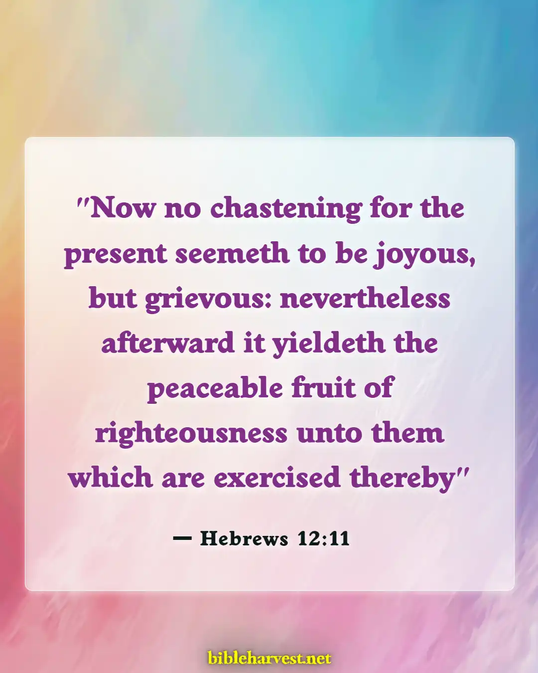 Bible Verses About Thankful For Trials (Hebrews 12:11)