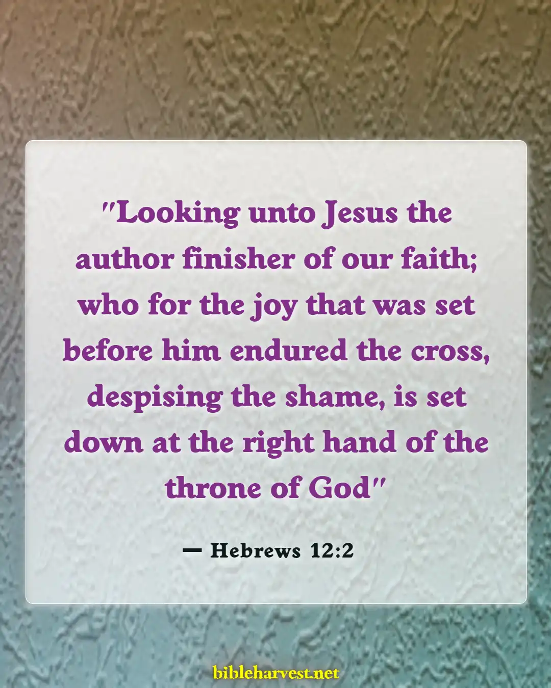 Bible Verses About Jesus Crucifieds (Hebrews 12:2)