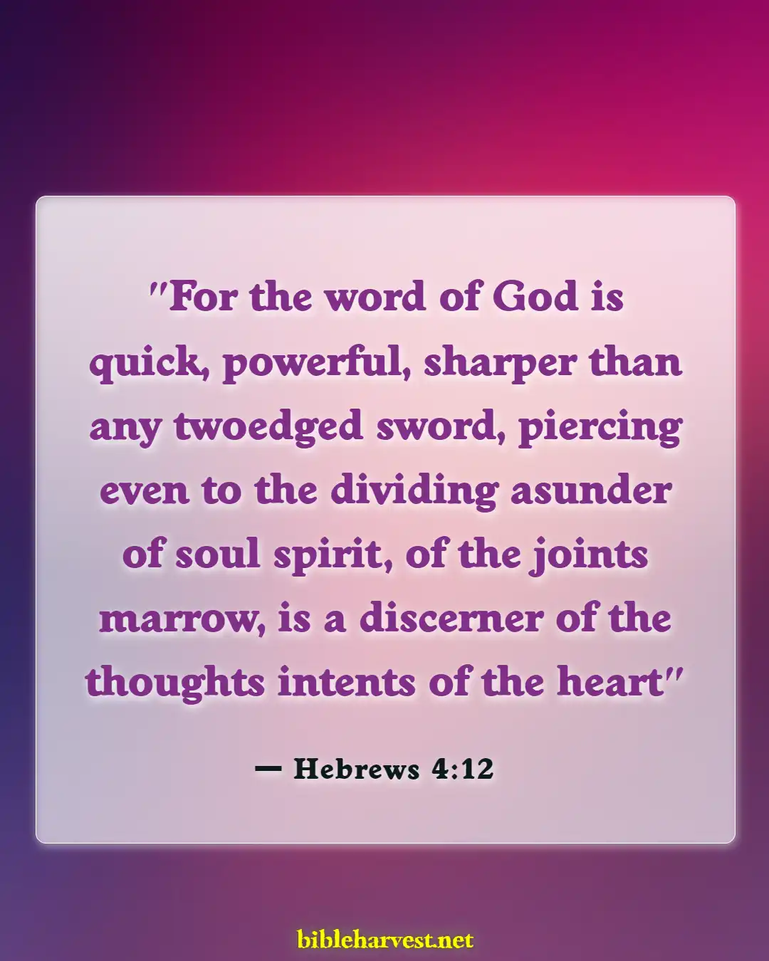 Bible Verses About Peace In The Presence Of God (Hebrews 4:12)