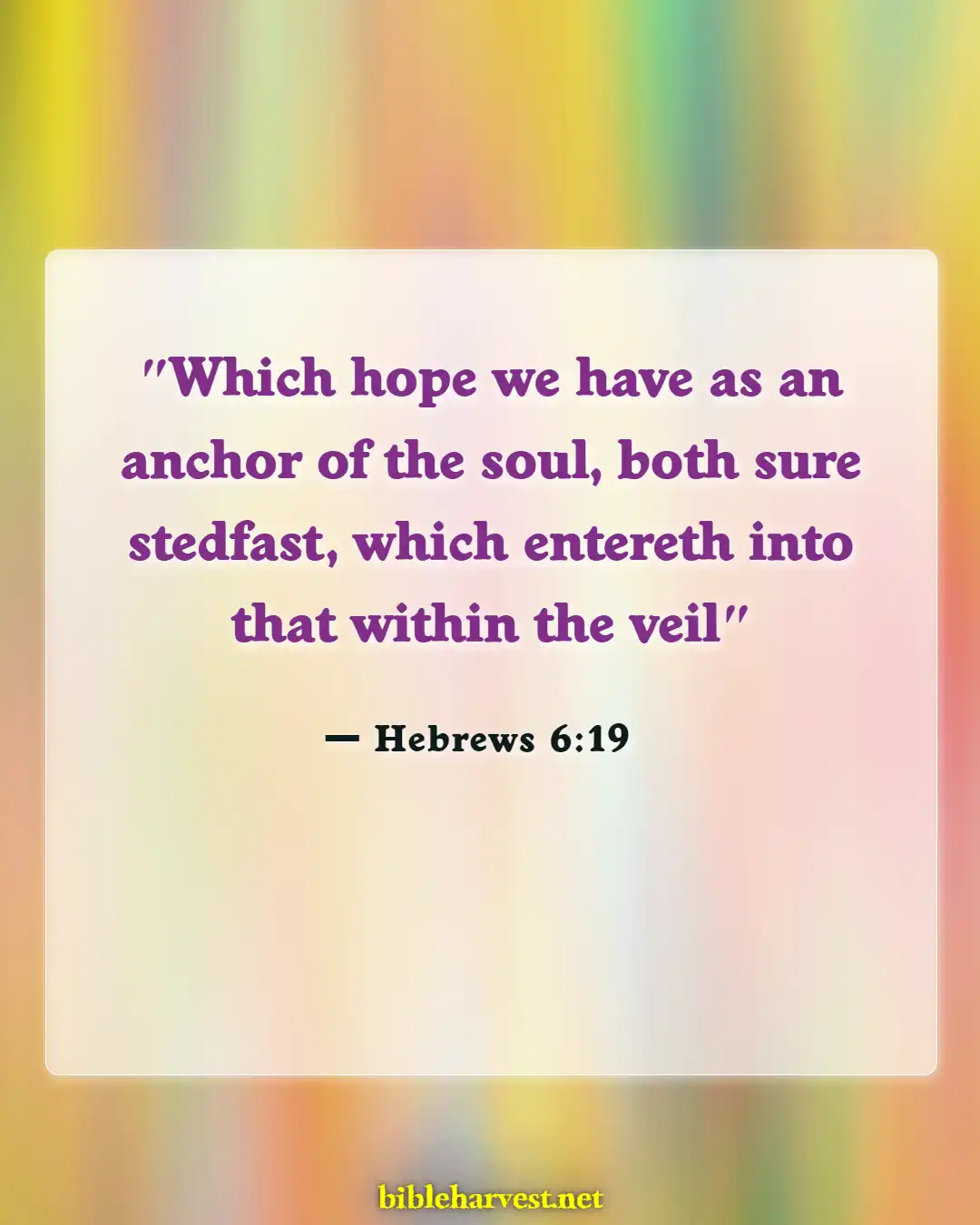 Bible Verses About Anchors (Hebrews 6:19)